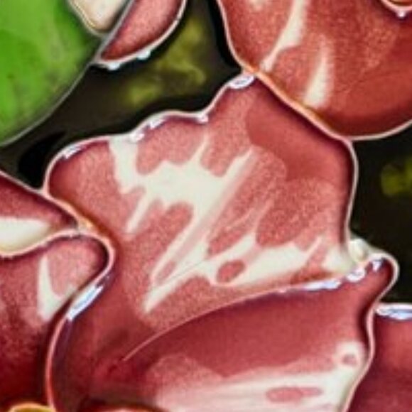 EN VOGUE Hand-Crafted 3D Hummingbird Art Tile Freestanding Hanging 8" Sq READ - Picture 10 of 15